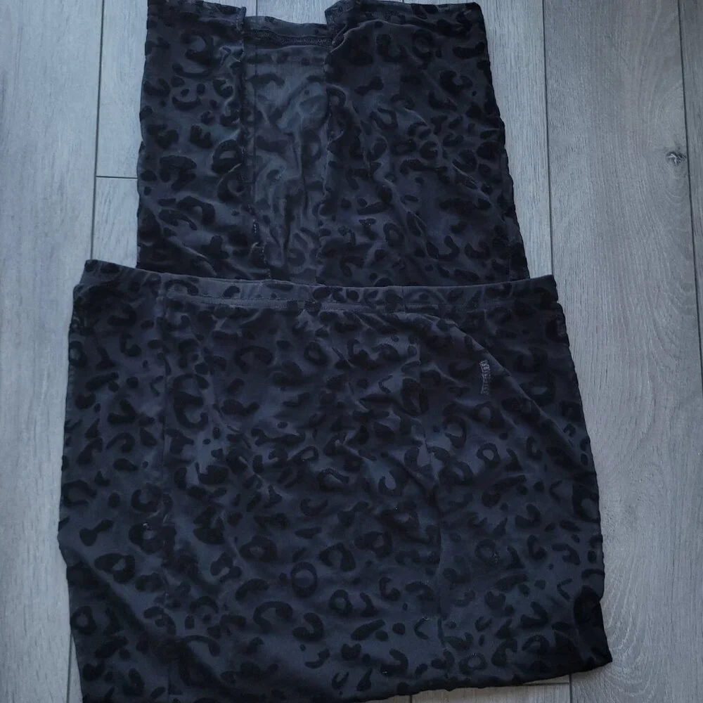 Leopard Bodycon Sexy Animal Print Sheer Maxi Skirt - Picture 4 of 5